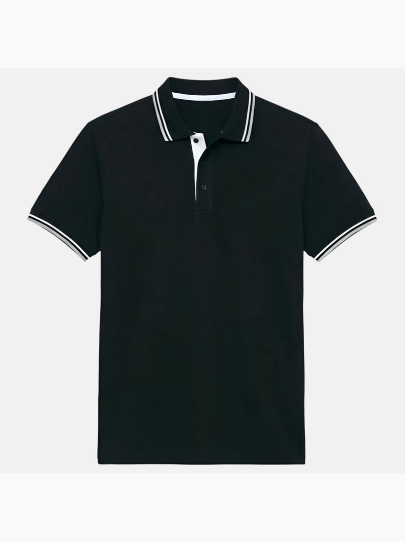 Lee Cooper - Polo hombre de manga corta Negro - Kiabi