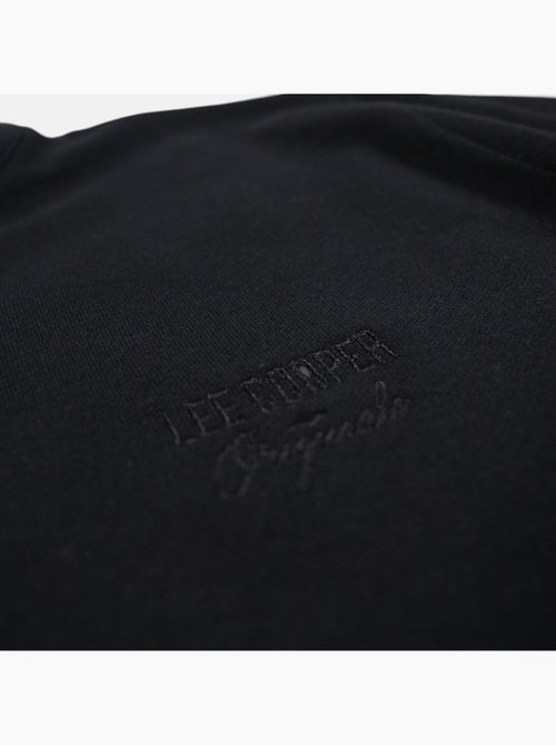 Lee Cooper - Polo hombre negro manga corta cuello mao - Kiabi