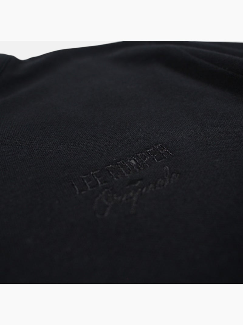 Lee Cooper - Polo hombre negro manga corta cuello mao Negro - Kiabi