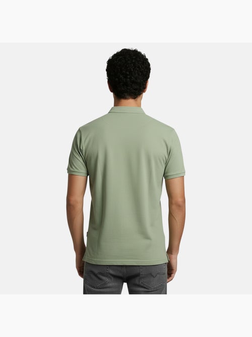 Lee Cooper - Polo hombre verde manga corta cuello mao - Kiabi
