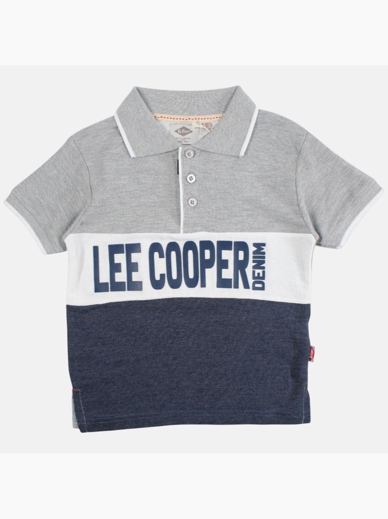 Lee Cooper - Polo manga corta niño Azul marino - Kiabi