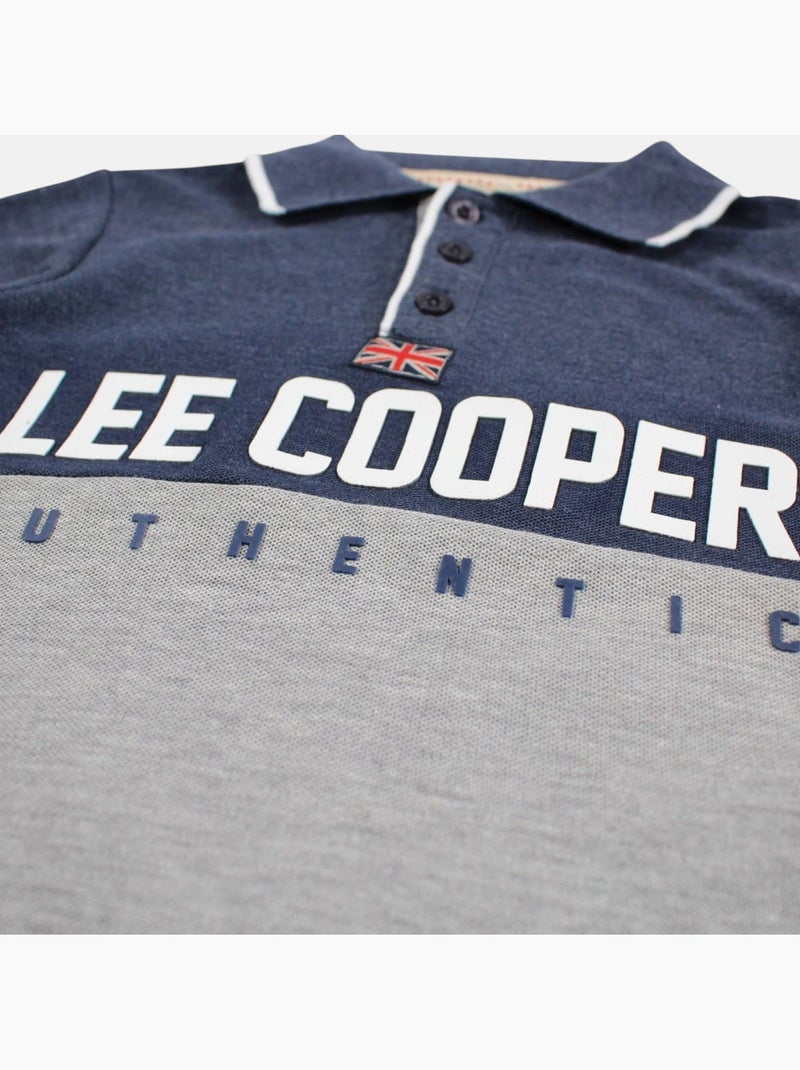 Lee Cooper - Polo manga corta niño Azul marino - Kiabi