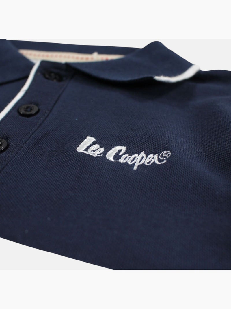 Lee Cooper - Polo manga corta niño Azul marino - Kiabi