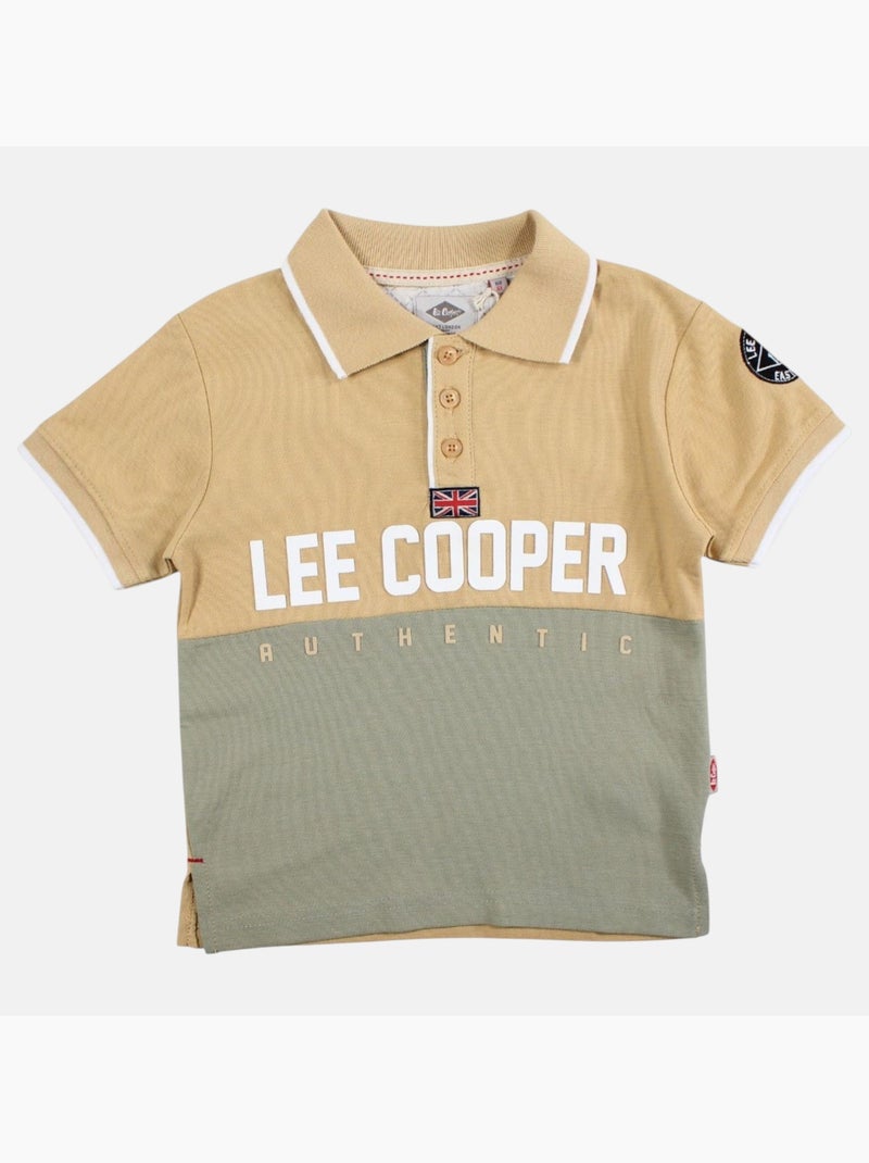 Lee Cooper - Polo manga corta niño Beige - Kiabi