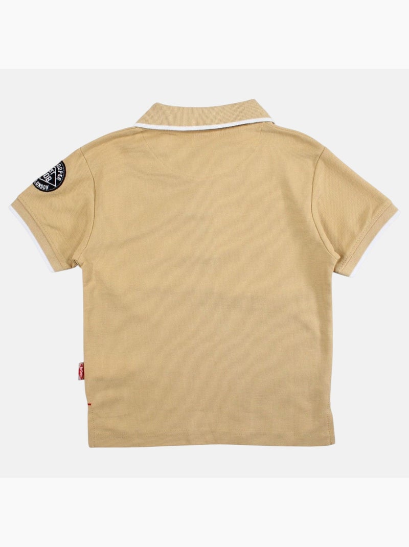 Lee Cooper - Polo manga corta niño Beige - Kiabi