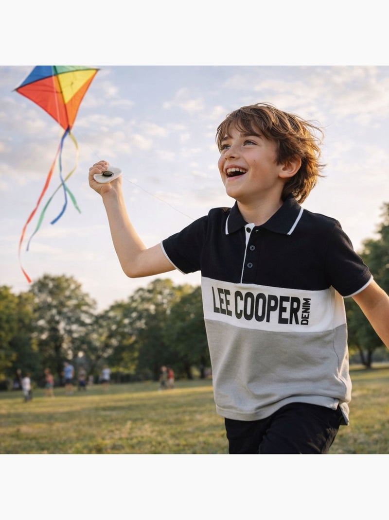 Lee Cooper - Polo manga corta niño Gris - Kiabi