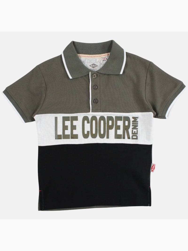 Lee Cooper - Polo manga corta niño Negro - Kiabi