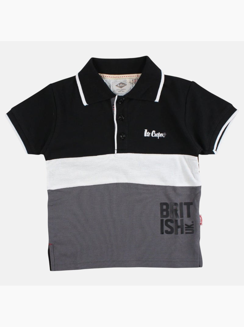 Lee Cooper - Polo manga corta niño Negro - Kiabi