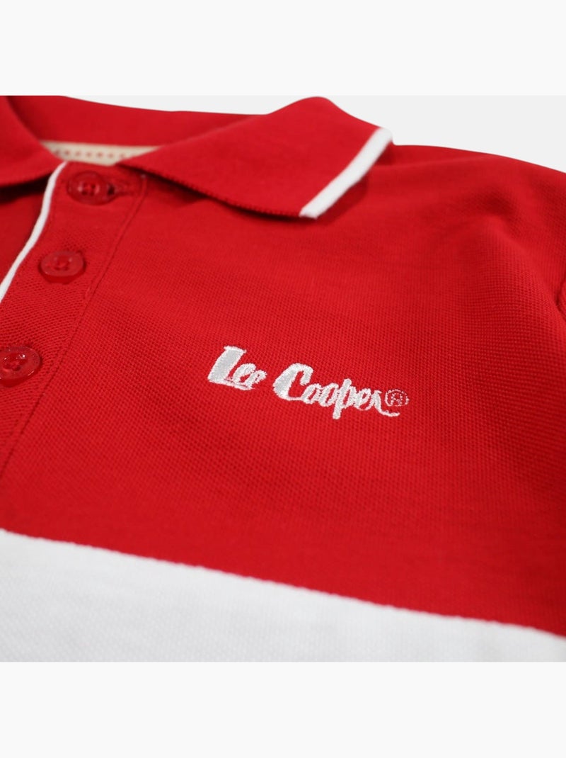 Lee Cooper - Polo manga corta niño Rojo - Kiabi