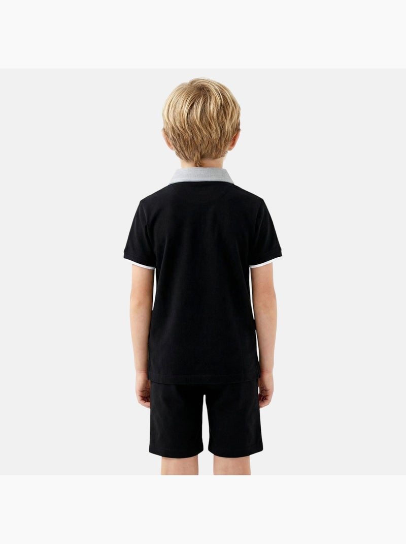 Lee Cooper - Polo niño de manga corta Negro - Kiabi