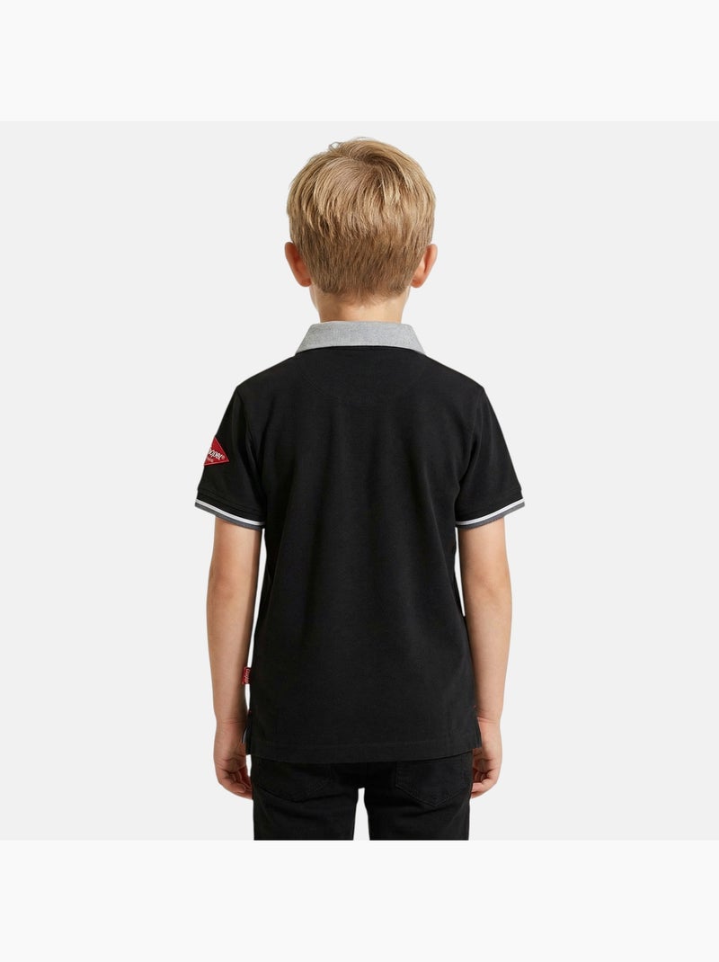 Lee Cooper - Polo niño de manga corta Negro - Kiabi