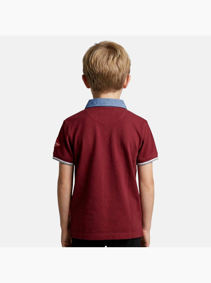 Lee Cooper - Polo niño de manga corta Rojo - Kiabi