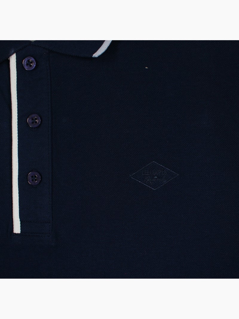 Lee Cooper - Polo para hombre  de manga larga Azul marino - Kiabi