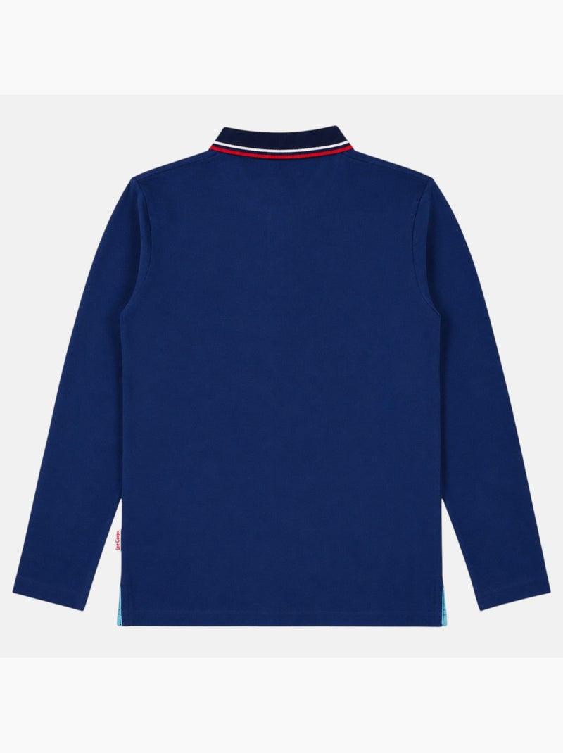 Lee Cooper - Polo para hombre  de manga larga Azul marino - Kiabi