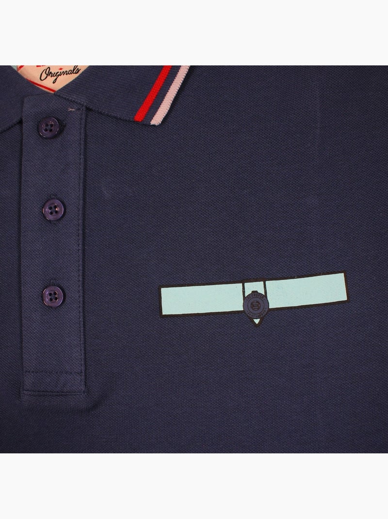 Lee Cooper - Polo para hombre  de manga larga Azul marino - Kiabi