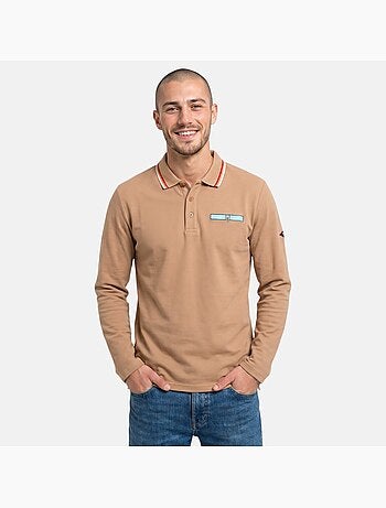 Lee Cooper - Polo para hombre de manga larga