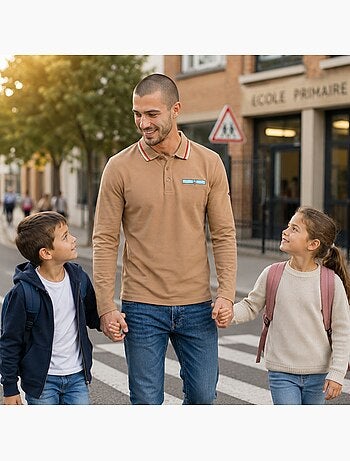 Lee Cooper - Polo para hombre de manga larga