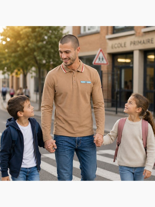 Lee Cooper - Polo para hombre  de manga larga - Kiabi