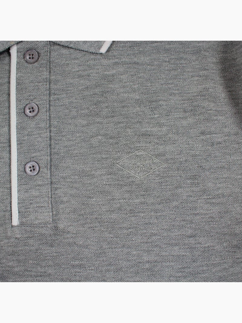 Lee Cooper - Polo para hombre  de manga larga Gris - Kiabi