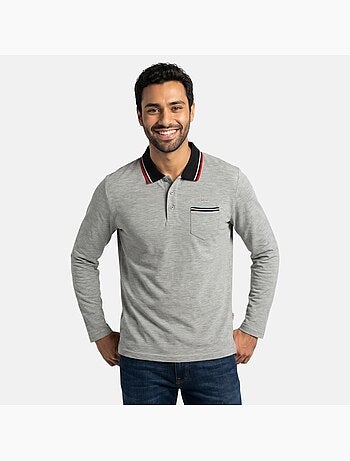 Lee Cooper - Polo para hombre de manga larga
