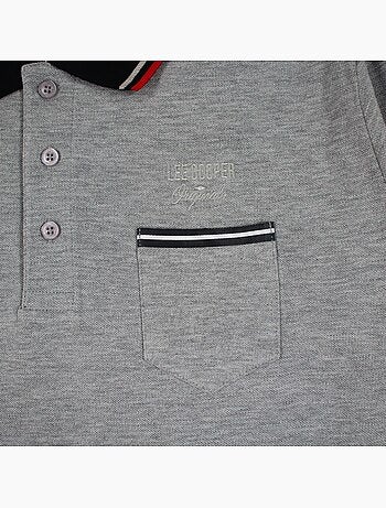 Lee Cooper - Polo para hombre de manga larga