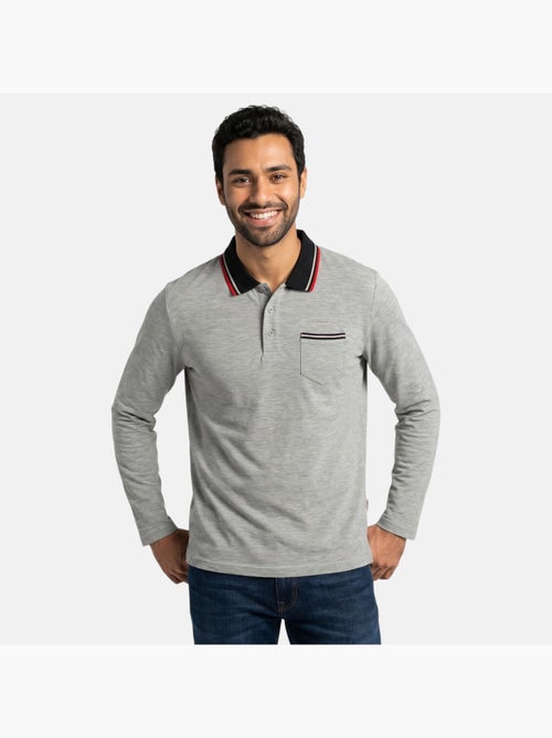Lee Cooper - Polo para hombre  de manga larga - Kiabi