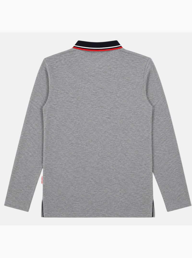 Lee Cooper - Polo para hombre  de manga larga Gris - Kiabi