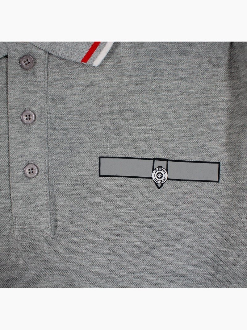 Lee Cooper - Polo para hombre  de manga larga Gris - Kiabi