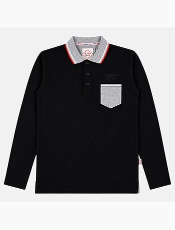 Lee Cooper - Polo para hombre de manga larga