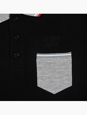 Lee Cooper - Polo para hombre de manga larga