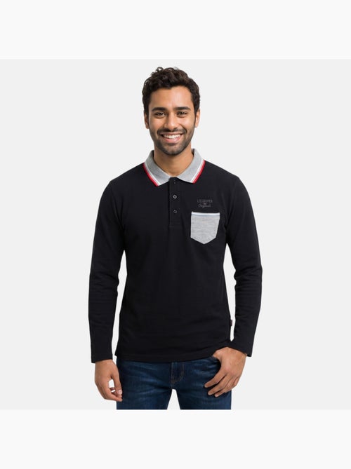 Lee Cooper - Polo para hombre  de manga larga - Kiabi