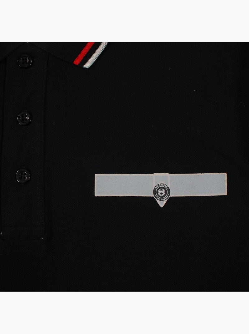 Lee Cooper - Polo para hombre  de manga larga Negro - Kiabi