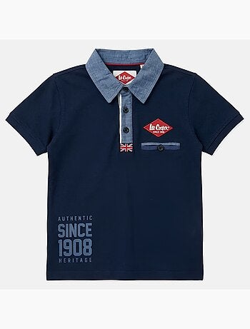 Lee Cooper - Polo para niño de manga corta