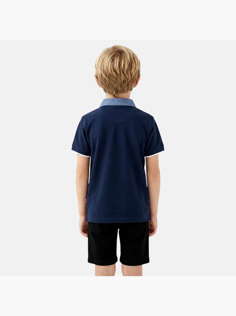 Lee Cooper - Polo para niño de manga corta Azul marino - Kiabi
