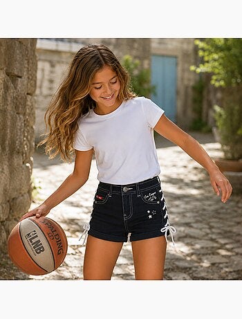 Lee cooper - short à lacet fille