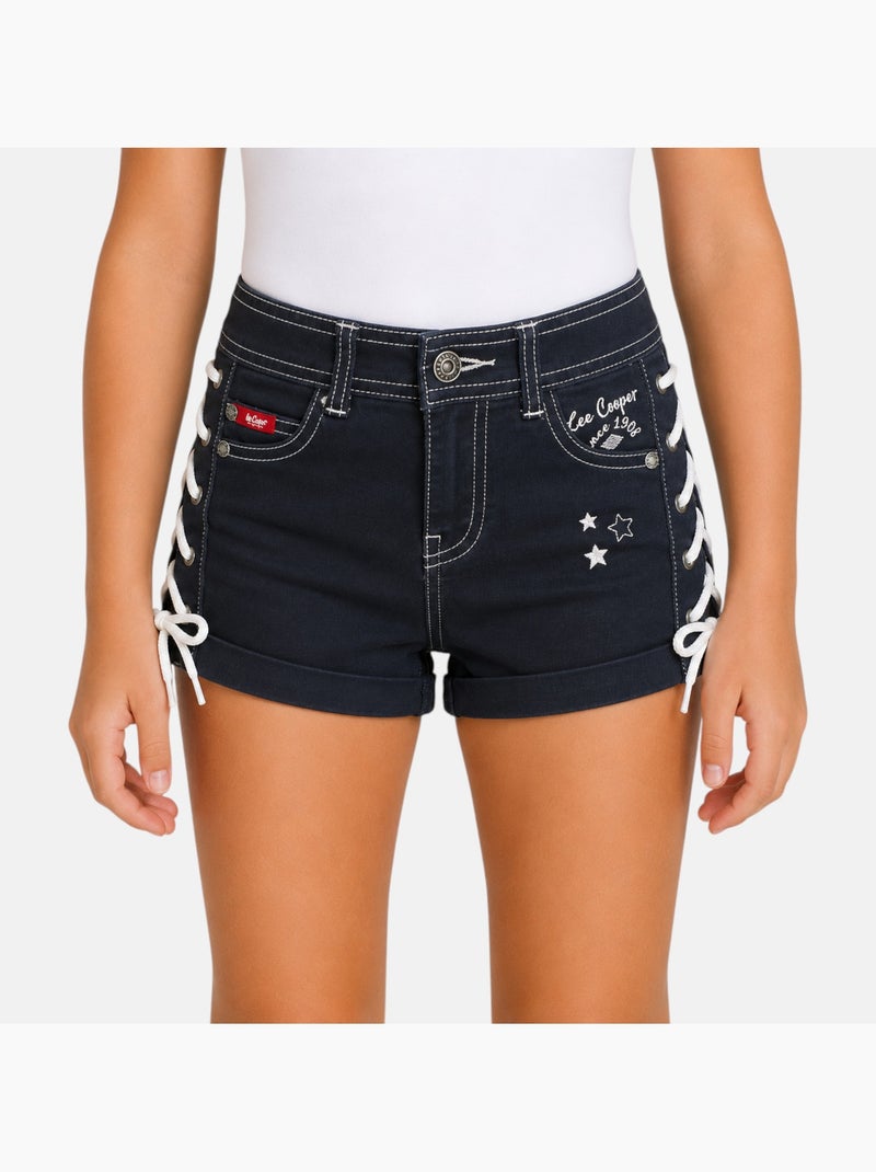 Lee cooper - short à lacet fille Azul marino - Kiabi