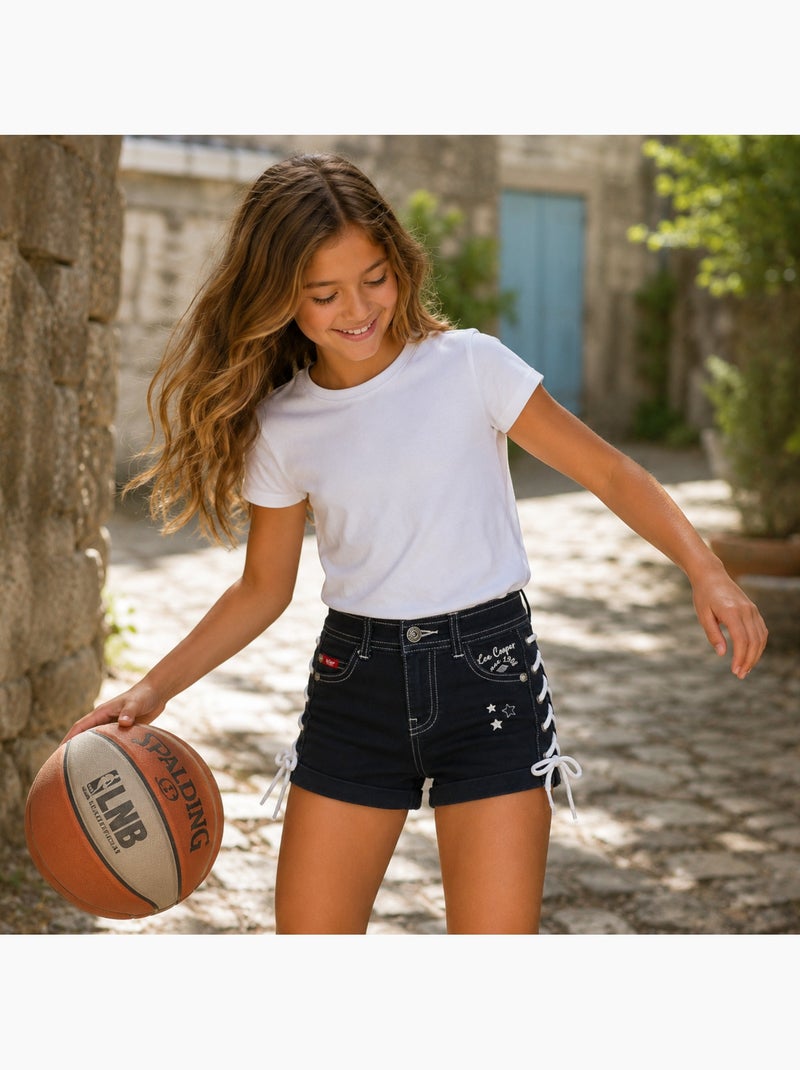 Lee cooper - short à lacet fille Azul marino - Kiabi