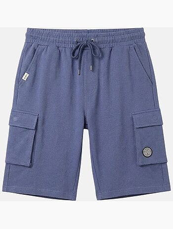 Lee Cooper - Short cargo hombre azul con bolsillos laterales