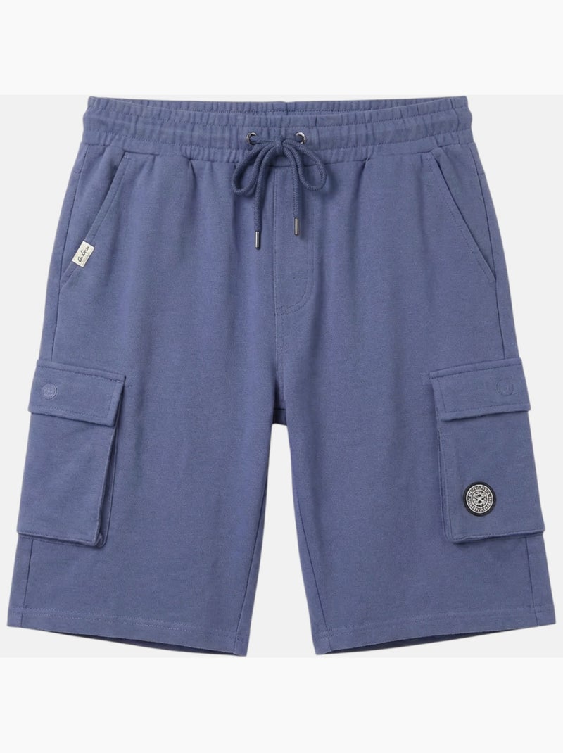 Lee Cooper - Short cargo hombre azul con bolsillos laterales Azul - Kiabi