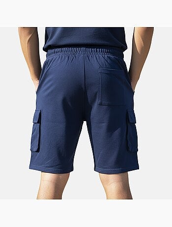 Lee Cooper - Short cargo hombre azul marino con bolsillos laterales
