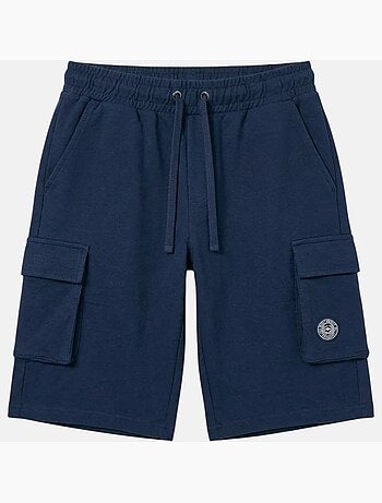 Lee Cooper - Short cargo hombre azul marino con bolsillos laterales