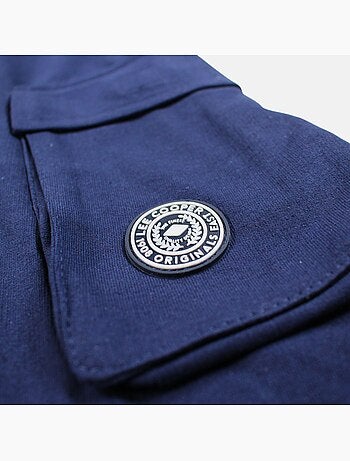 Lee Cooper - Short cargo hombre azul marino con bolsillos laterales