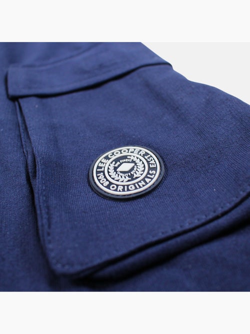Lee Cooper - Short cargo hombre azul marino con bolsillos laterales - Kiabi