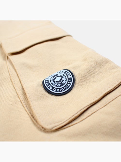 Lee Cooper - Short cargo hombre beige con bolsillos laterales - Kiabi