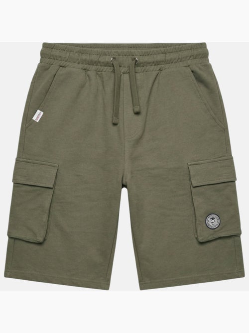 Lee Cooper - Short cargo hombre caqui con bolsillos laterales - Kiabi