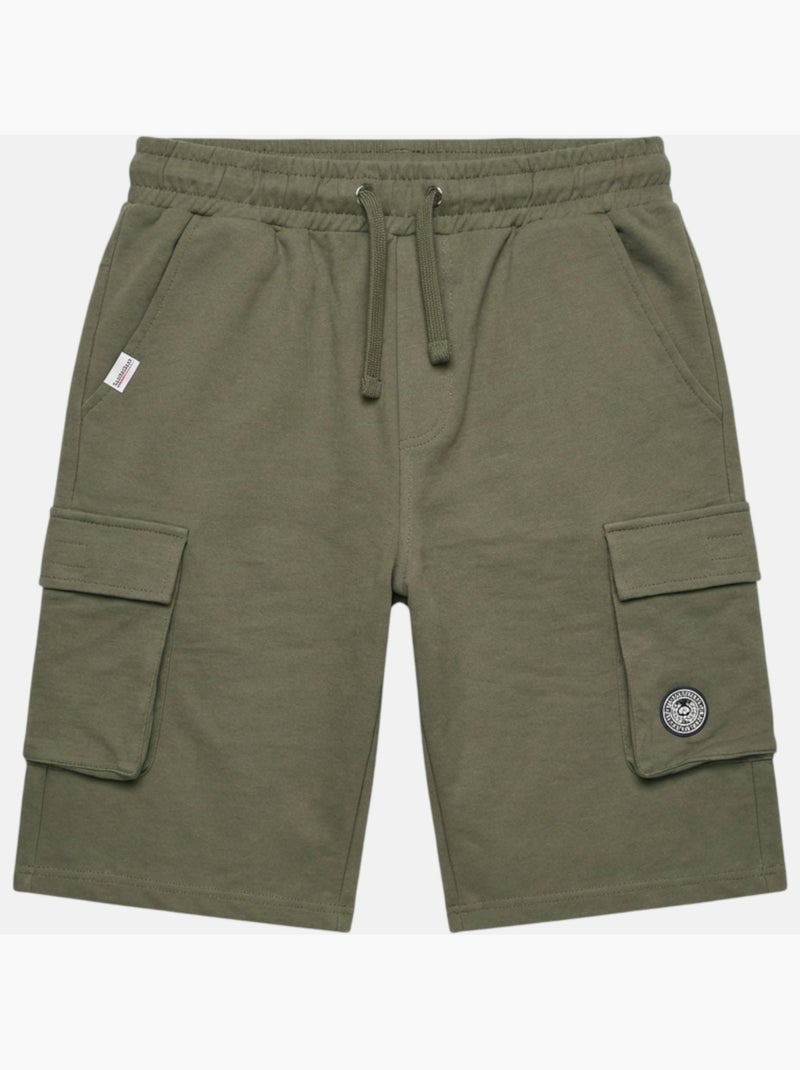 Lee Cooper - Short cargo hombre caqui con bolsillos laterales Caqui - Kiabi