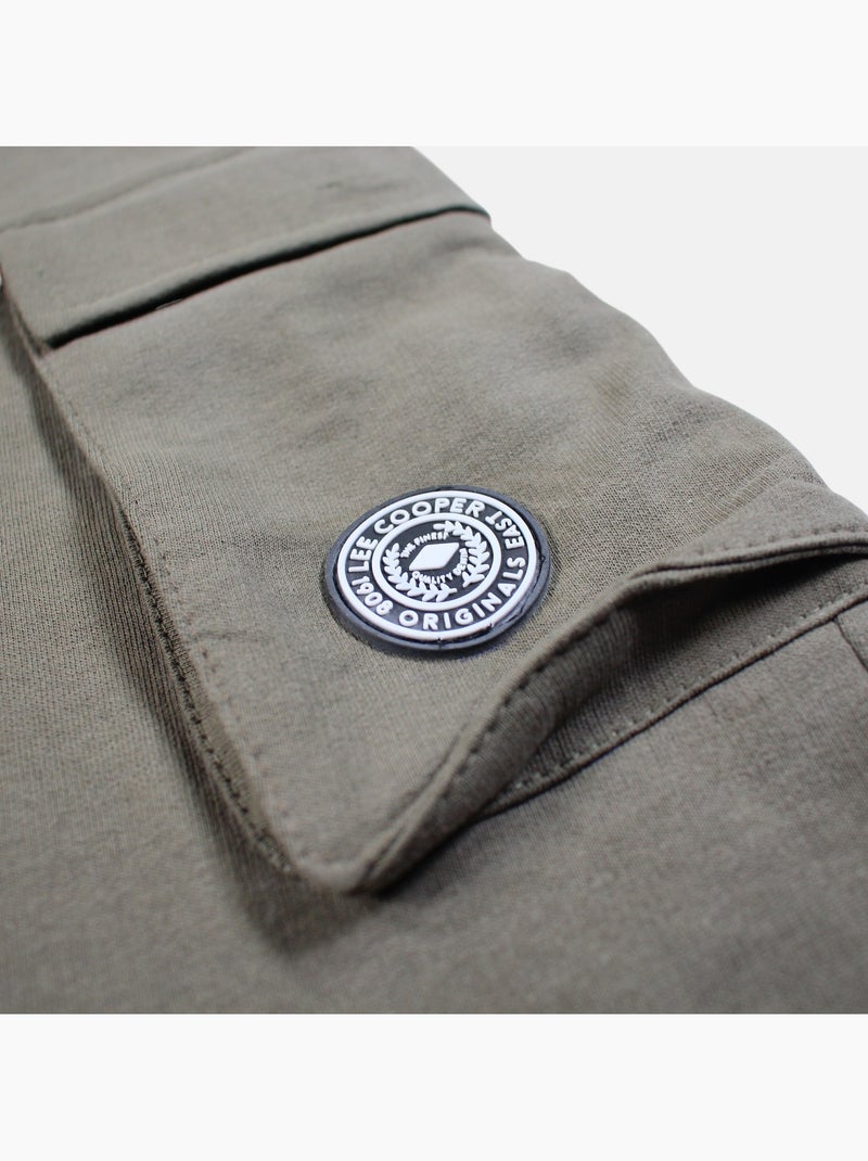 Lee Cooper - Short cargo hombre caqui con bolsillos laterales Caqui - Kiabi