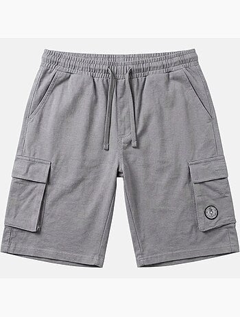 Lee Cooper - Short cargo hombre gris con bolsillos laterales+