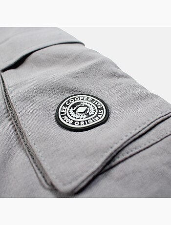 Lee Cooper - Short cargo hombre gris con bolsillos laterales+