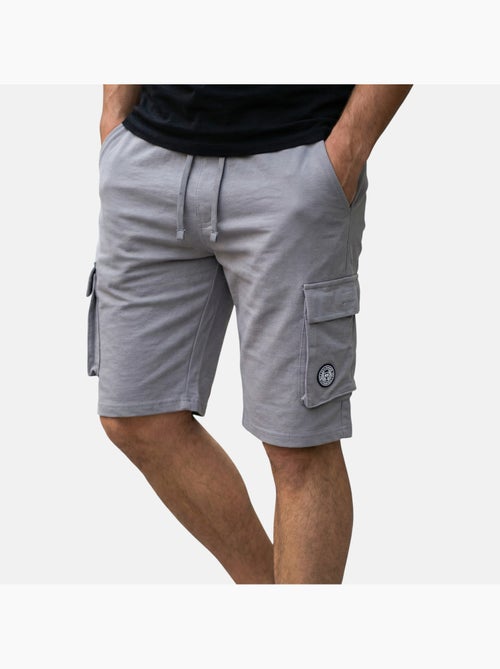Lee Cooper - Short cargo hombre gris con bolsillos laterales+ - Kiabi